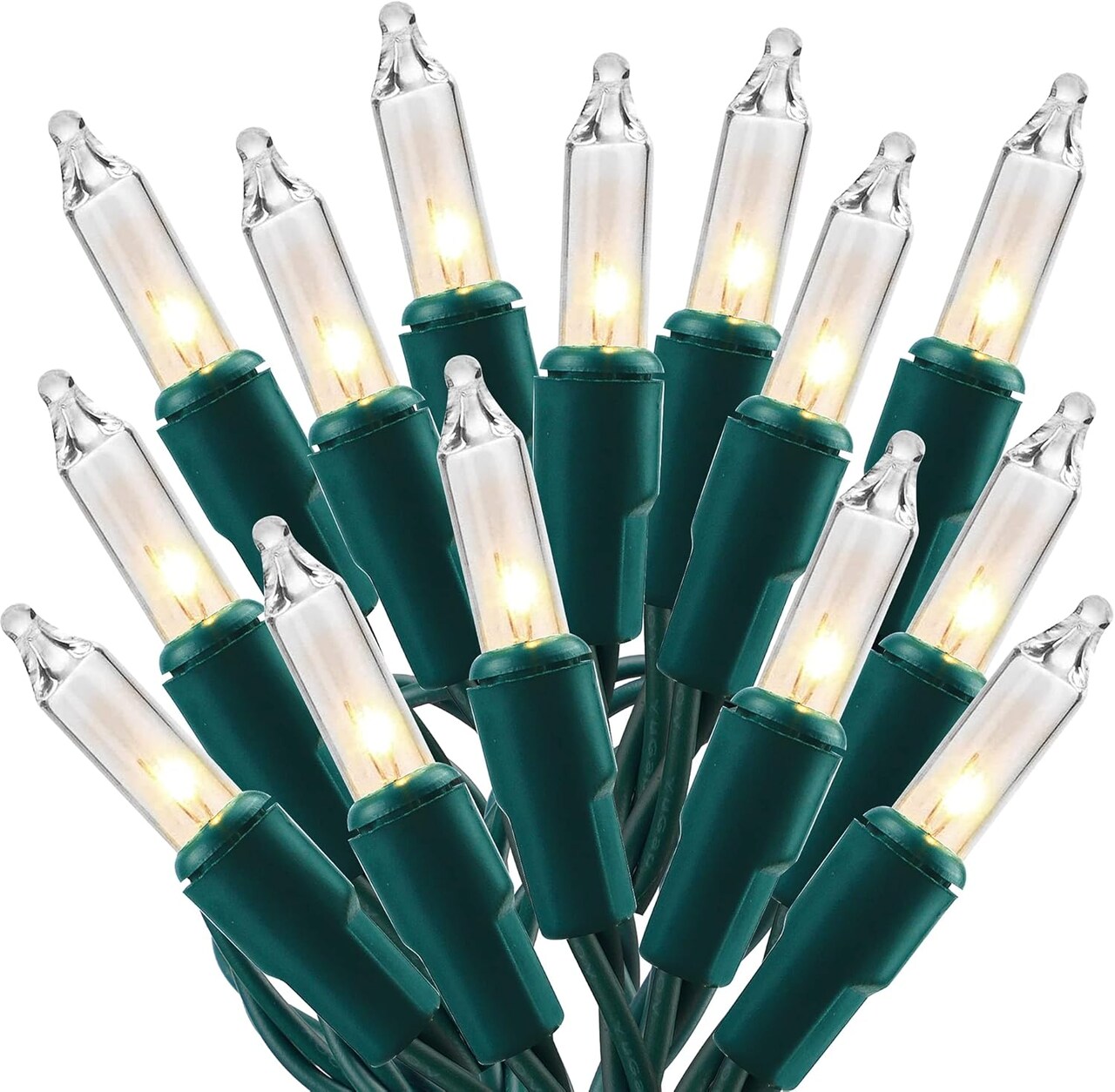 Christmas Lights, 150 Count 29 FT Christmas Mini String Lights, Green Wire Fairy Light, 120V UL Certified Connectable Xmas Tree Light